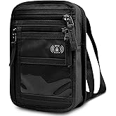 OPOALO RFID Blocking Neck Wallet Small Crossbody Bag Travel Passport Holder Slim Minimalist Design Security Neck Pouch