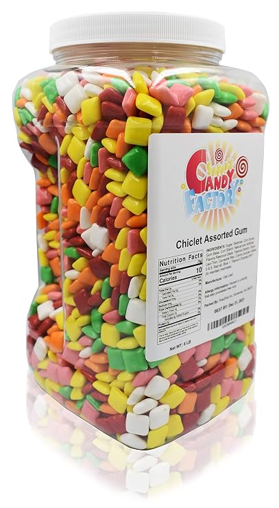 Amazon.com : Chiclets Chicle Tabs Assorted Gum in Jar, 6 Lbs : Grocery