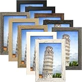 SESEAT 4x6 Picture Frame Set of 10, Wall and Tabletop Display, Mix Multi Color
