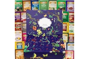 Twinings Gift Advent Calendar Box, Tea Bags Sampler Assortment Variety Pack (24 Count) 24 Different Flavors for Her Him Women Men Tea Lovers Couples Family Friends Coworkers