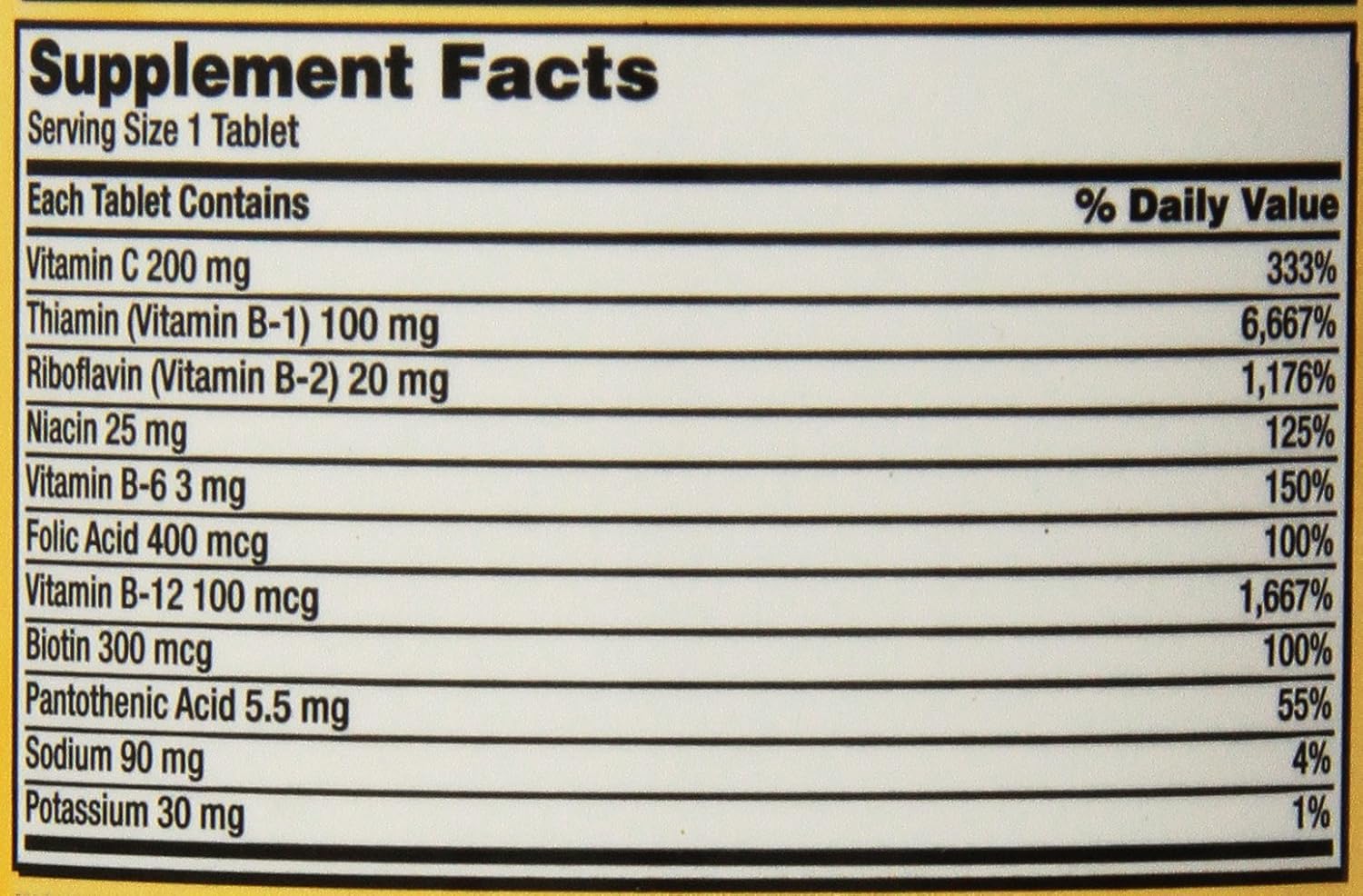 Kirkland Signature One Per Day Super B-Complex with Electrolytes,500 tablets: Health & Personal Care