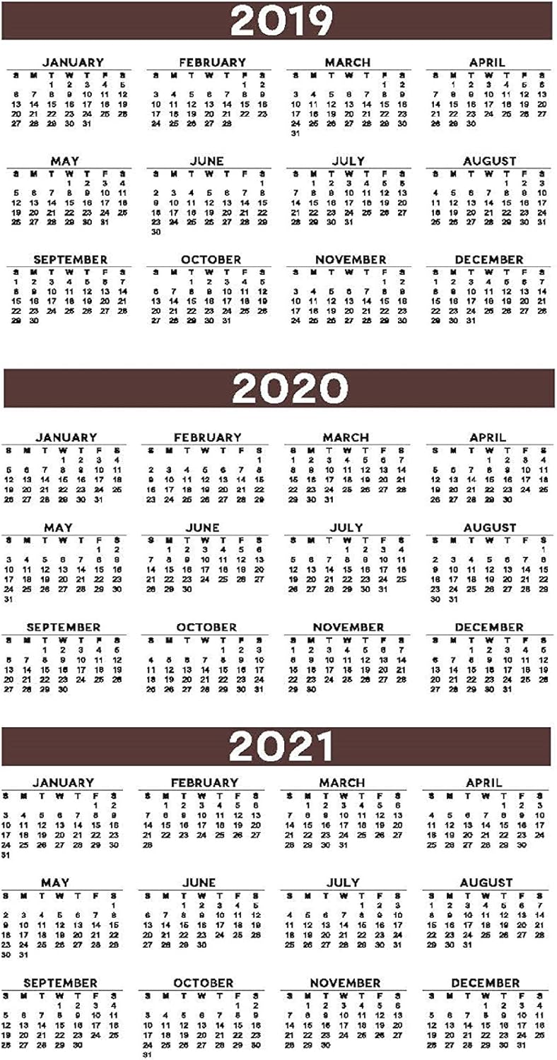 Executive 7 Ring Check Binder, 500 Check Capacity, for 9x13 Inch Sheets, with 6 Year Calendar Organizer, Sleek Business Design, Premium Quality - Brown Color (11704) : Office Products