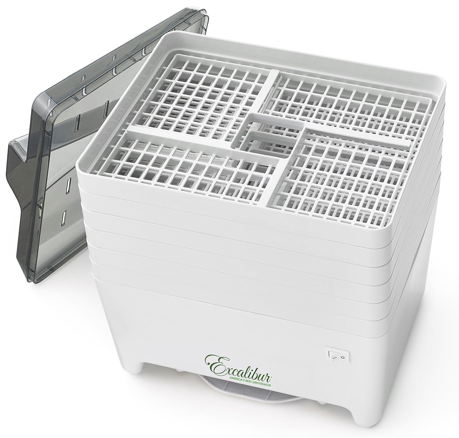 Excalibur Epd60w Ez Dry 6 Tray Stackable Electric Food Dehydrator Features A Constant Temperature Of 120 To 165 Degree Fahrenheit Bpa Free 6 Tray
