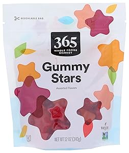 365 by Whole Foods Market, Candy, Gummy Stars - Assorted Flavors, 12 Ounce