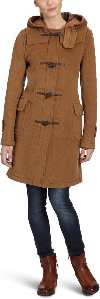 duffle coat camel femme