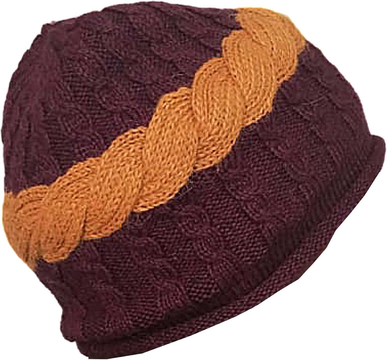burgundy skull cap