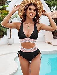 Blooming Jelly Womens High Waisted Bikini Sets