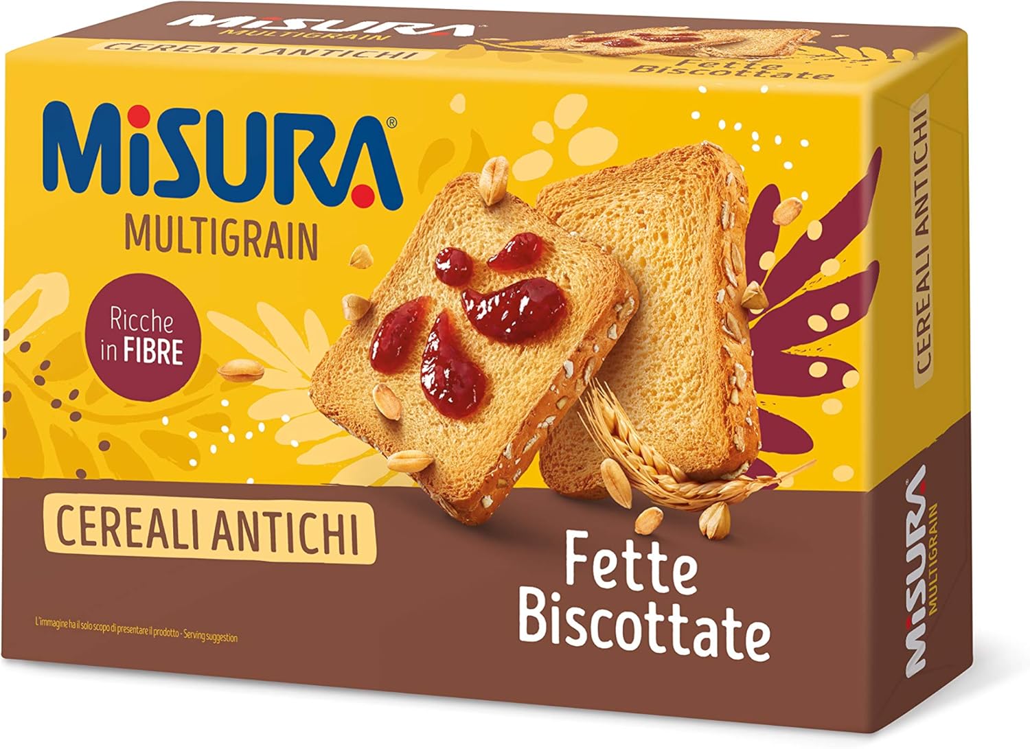 Misura Fette Biscottate Multigrain Ai Cereali Antichi Confezione Da 320 Grammi Amazon It Alimentari E Cura Della Casa