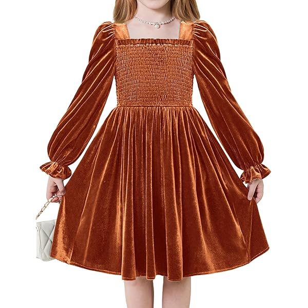 Amazon.com: CHILDRENSTAR Velvet Dress for Little Girls