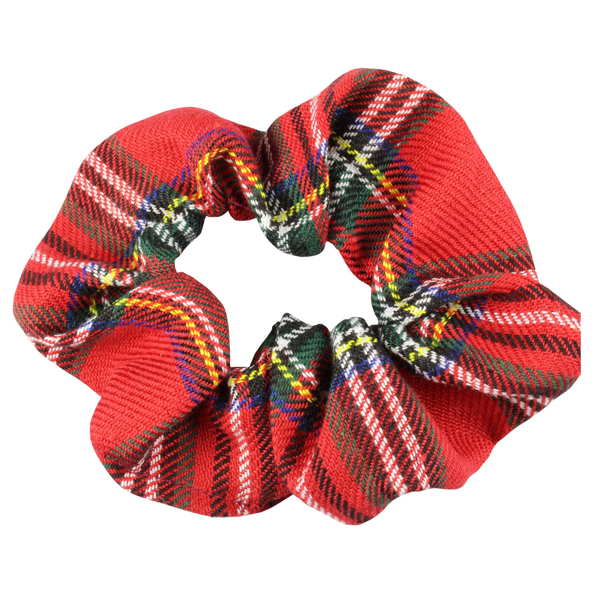 Red Tartan Scrunchie Hair Scrunchies for Women to Tie Hair with This Elasticated Hair Band