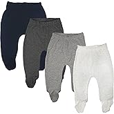 123 Bear Baby Soft Cotton Spandex Pants with Feet