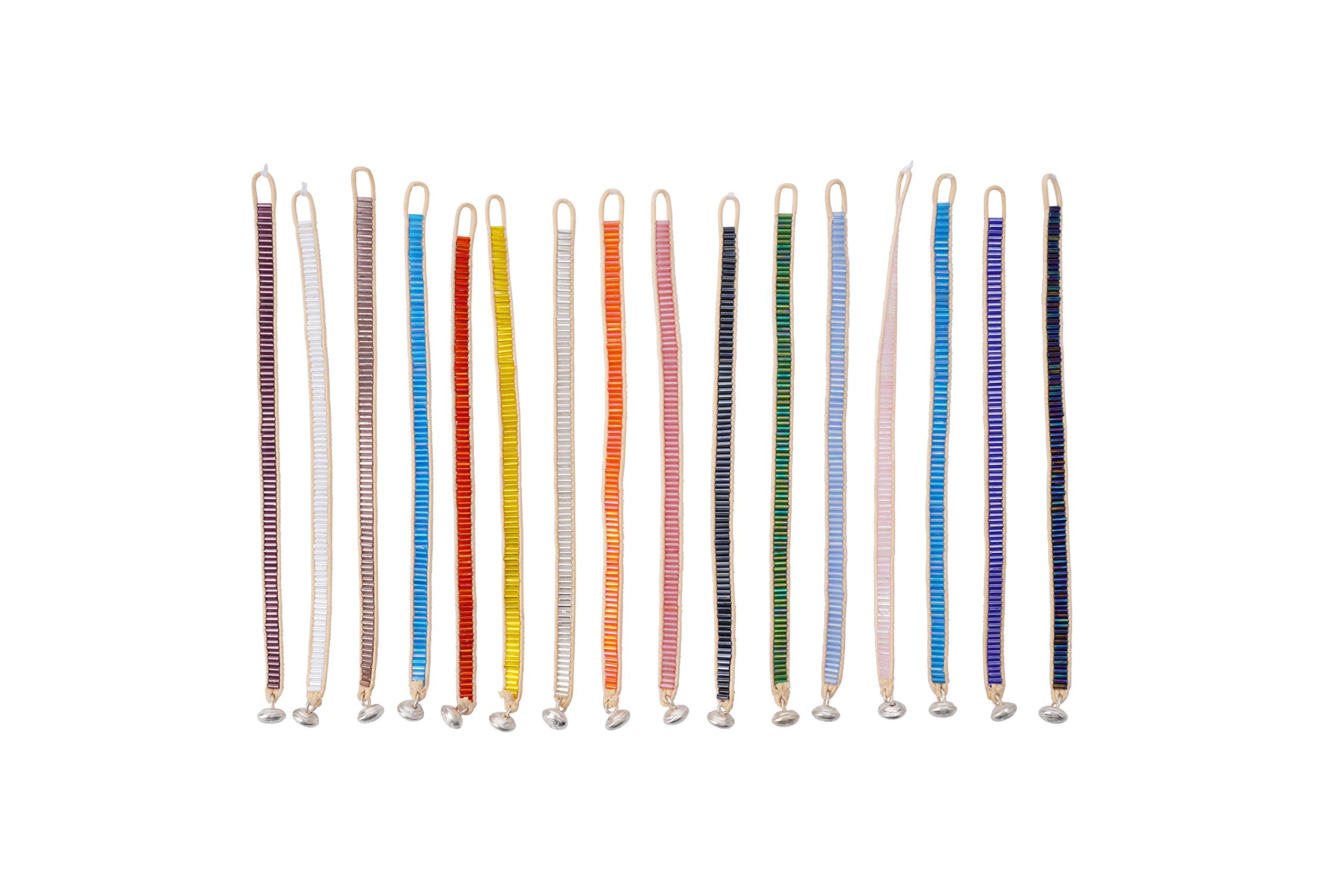 CGB Giftware | Cupcakes & Cartwheels Pack of 6 Beaded Block Colour Bracelets | 6 Selected at Random | Party Bags Costume Jewellery | Colourful Forever Friendship Bracelets | CC00054