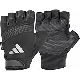 Adidas Aeroready Performance Weightlifting Gloves, Fingerless Workout Gloves