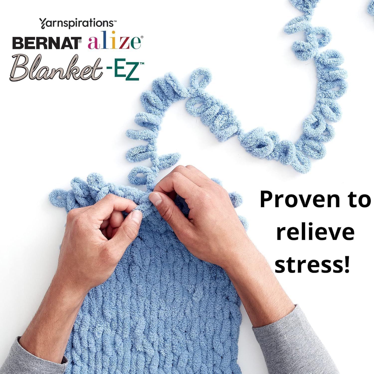 Bernat Alize Blanket Hedge Green VARG Yarn - 2 Pack of 180g/6.4 oz - 100% Polyester - #7 Jumbo - 18 Yards - Knitting/Crochet