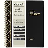 Mead Cambridge 2027 Planner, Weekly &amp; Monthly, 8.5" x 11", Workstyle, Black (1606-905-05-27)