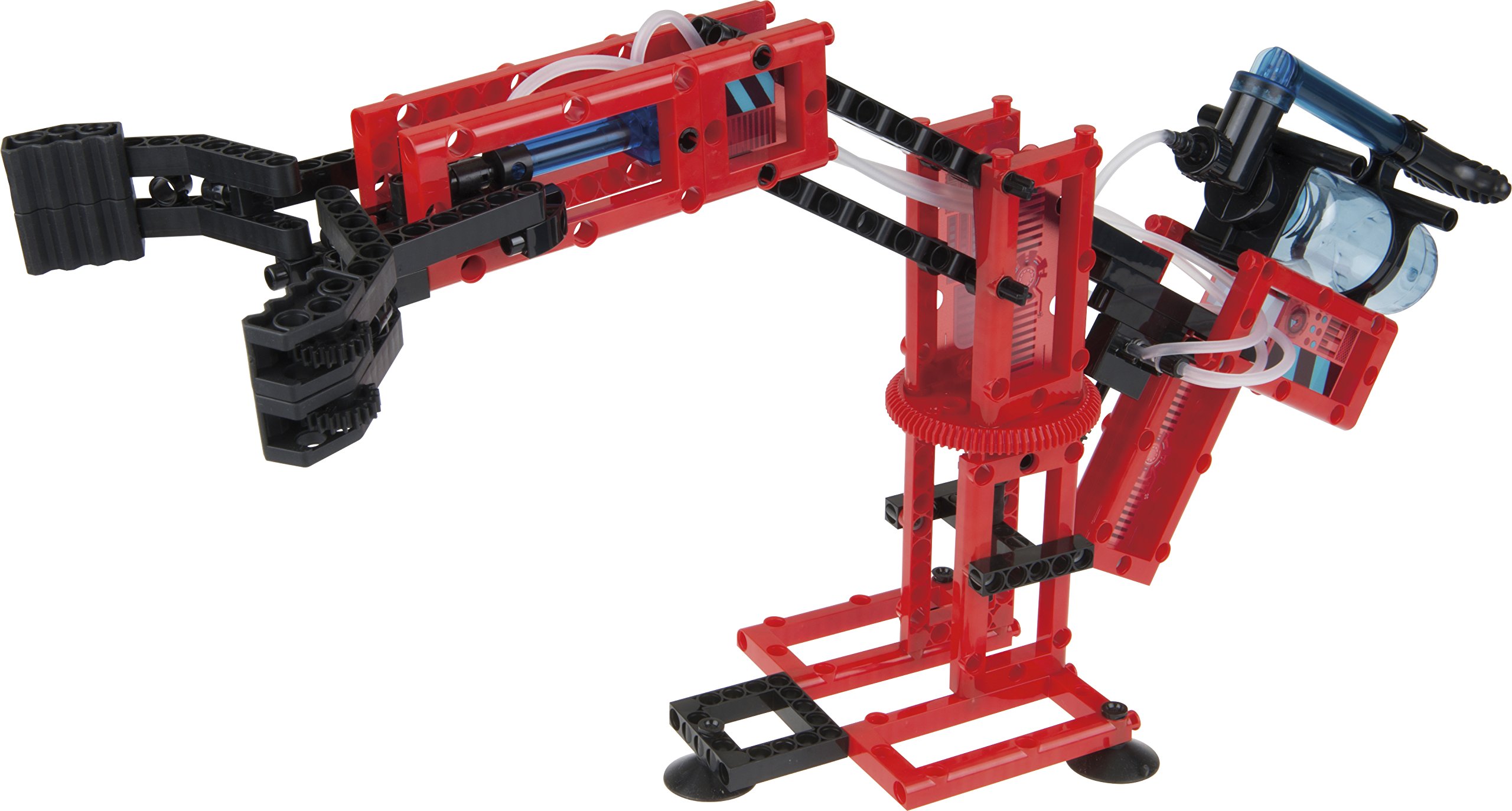 Thames & Kosmos Mechanical Engineering: Robotic Arms STEM Experiment Kit | Build 6 Pneumatic Machines | Robotic Claw, Exoskeleton Arms & More | Explore Air Pressure & Robotics | Ages 7+