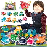 lerrbo 9 PCS Baby Truck Toys with Crane Playmat Storage Bag view 9