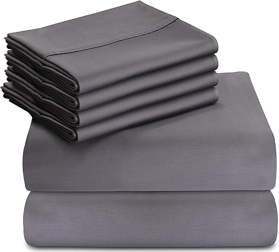 Utopia Bedding Bed Sheet Set 6 Piece Queen Bedding Soft Brushed