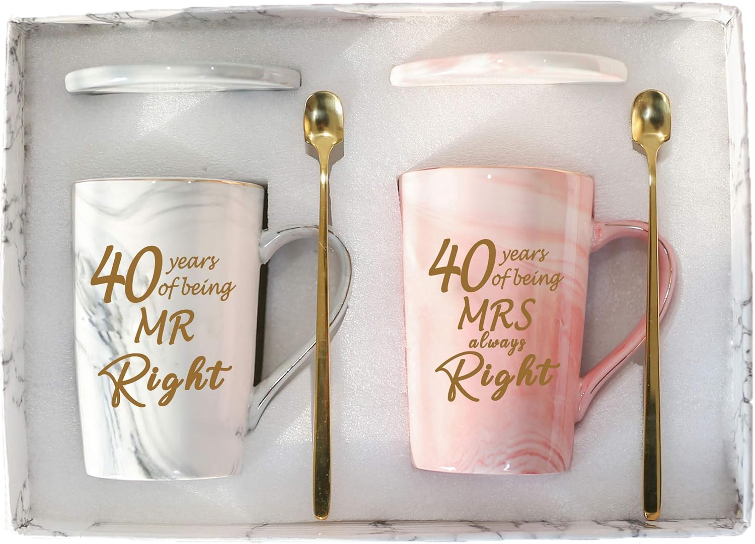 40th Wedding Anniversary Coffee Mugs 40th