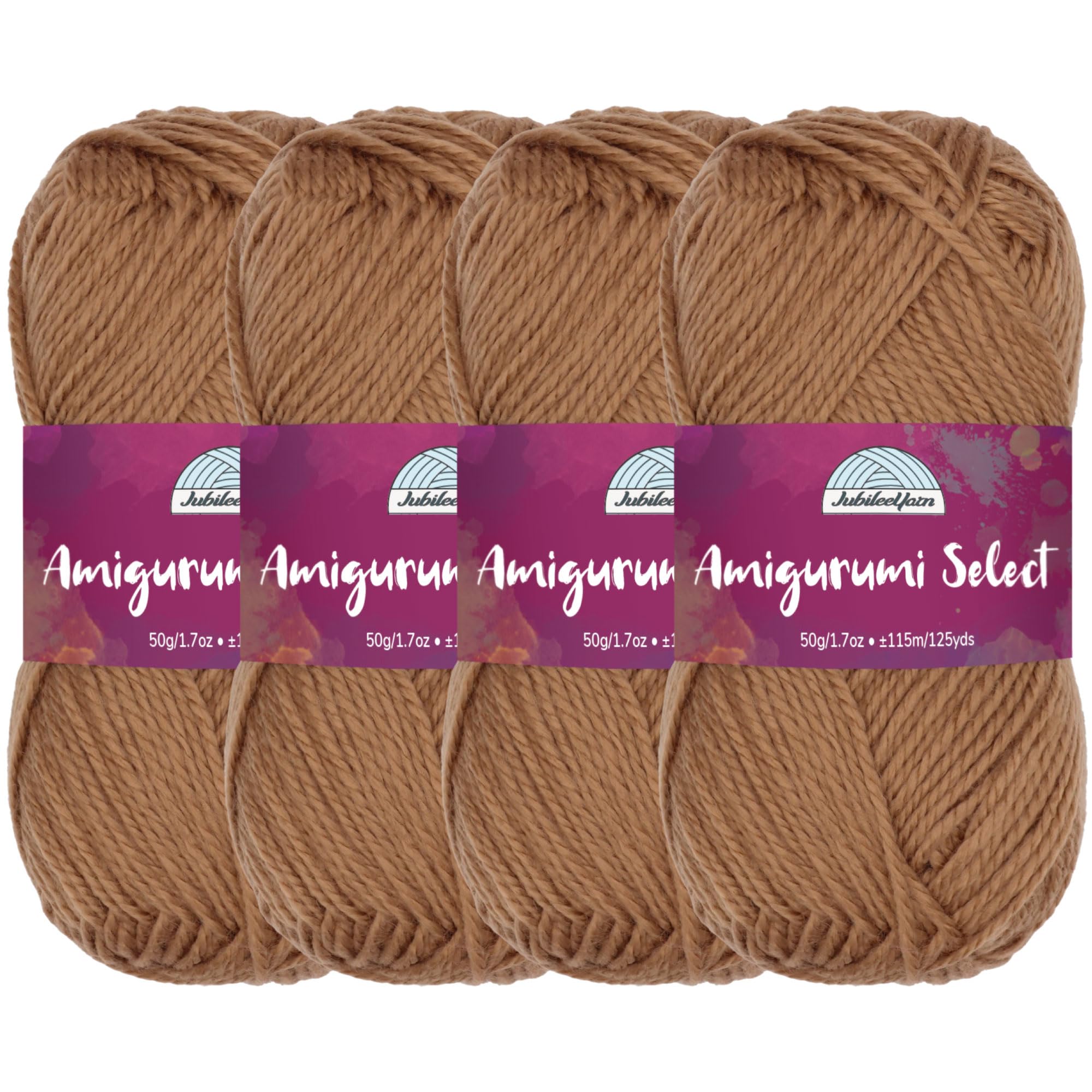 Amigurumi Select 100% Acrylic Craft Yarn Skeins Crochet and Knitting Projects - Acrylic Fingering Weight - Cymbidium - 4 Skeins — image 1