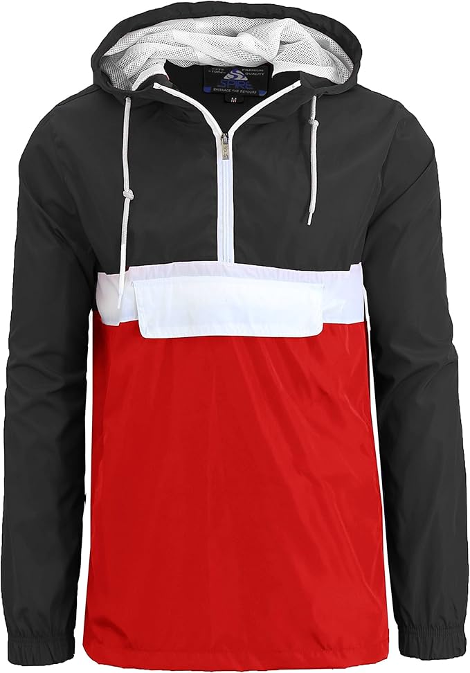 pullover windbreaker no hood