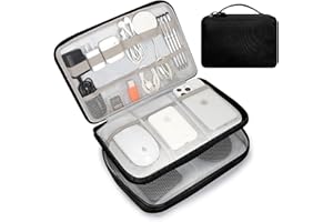 FYY Electronic Organizer, Travel Cable Organizer Bag Pouch Electronic Accessories Carry Case Portable Waterproof All-in-One D