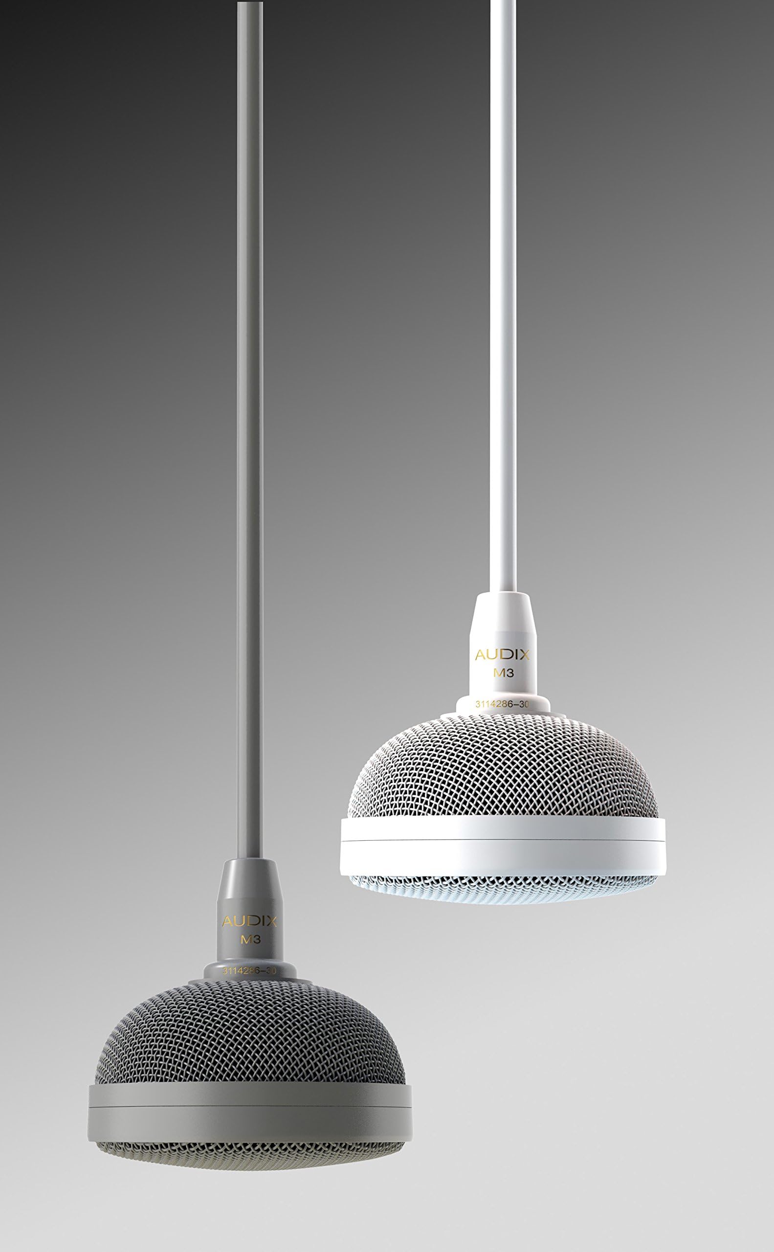 Audix M3W Tri-Element Hanging Ceiling Microphone (White)