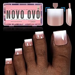 NOVO OVO Ombre French Tip Press on Toe Nail