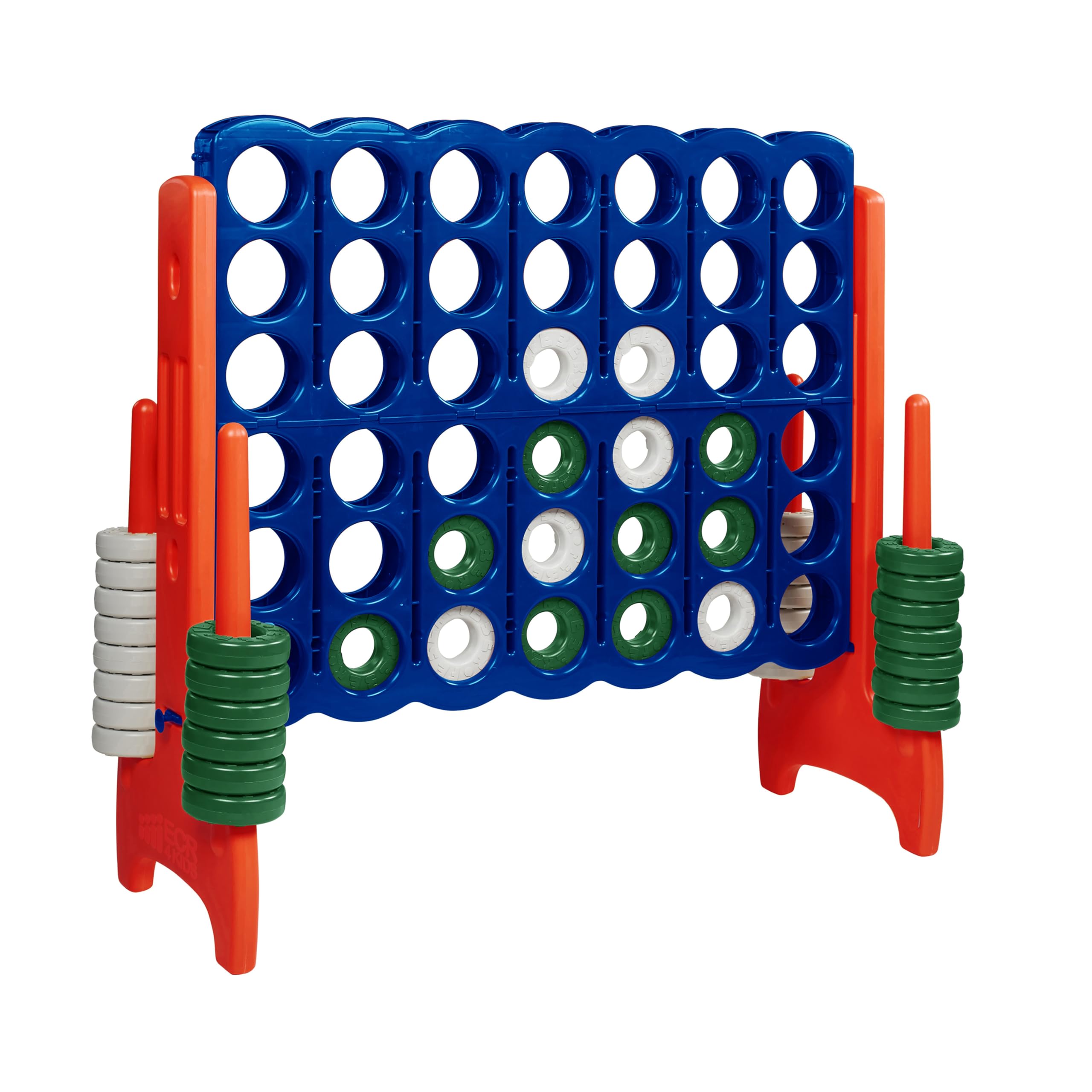 Photo 1 of **************MISSING ALL OF THE DISKS************
ECR4Kids Jumbo 4-to-Score, Giant Game, Blue/Orange