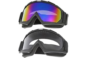 PLOOTA Dirt Bike Goggles - Windproof Motorcycle,ATV,Riding,dirtbike,Ski Goggles for Men Women Youth Kids