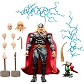 Marvel Legends Maximum Series Thor, Deluxe Thor Comics Collectible 6-Inch Action Figure; Articulation for Mighty Poses; Accessories Fit for a God of Thunder