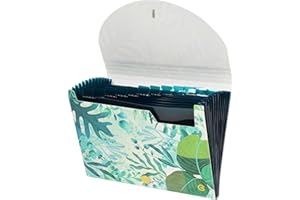 CNK File Folders Organizer with 13 Pockets Accordion Expanding Folder Documents Receipt Document Paper Pocket Filing Accordian Important expandable holder files alphabetical Labels Letter