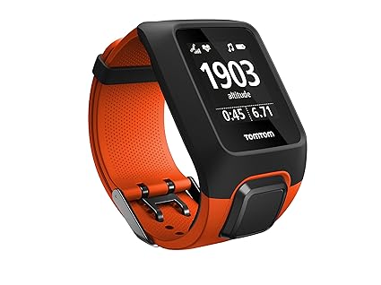 Tomtom Adventurer Multisport-GPS-Uhr, mit eingebautem Herzfrequenzmesser, Musikplayer, Höhenmesser, Kompass