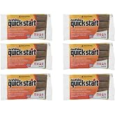 Duraflame Quick Start Firelighters &ndash; Easy, Fast-Starting Fire Starters Made with Wax &amp; Recycled Biomass Fibers for Fireplaces, Fire Pits, Wood Stoves &amp; Campfires (6 Pack)