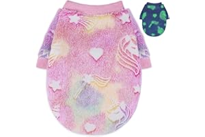 puppishy Dog Sweaters for Small Dogs Girl Boy Fall Winter Dog Clothes Dog Clothing Warm Doggy Coat Puppy Pullover Outfits Cat Sweater Pet Clothes for Chihuahua Teacup (Pink, Small)