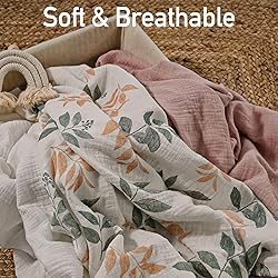 Muslin Swaddle Blankets for Newborn, 3 Pack