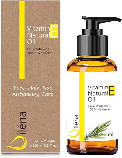 Oïléna 100% Natural Vegan Vitamin E Oil Anti Aging Makeup Remover Hair Body