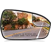 Passenger Side Mirror For Ford Mustang (2015-2020) - Right Side Power Heated Glass With Backing Plate