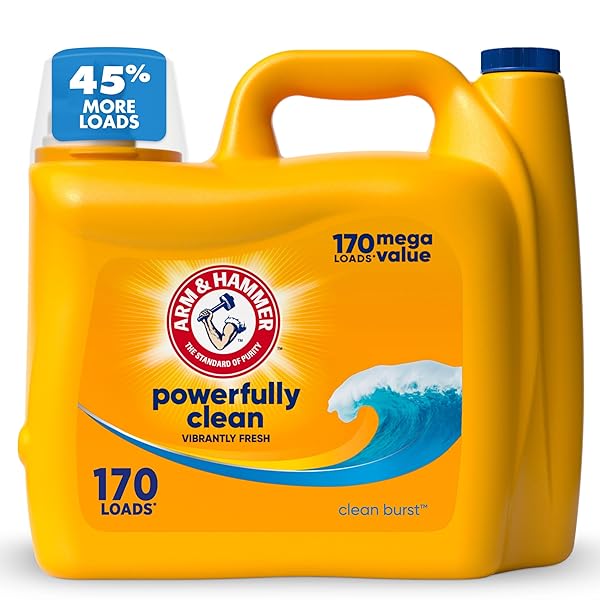 ARM & HAMMER LIQUID LAUNDRY DETERGENT, CLEAN BURST...