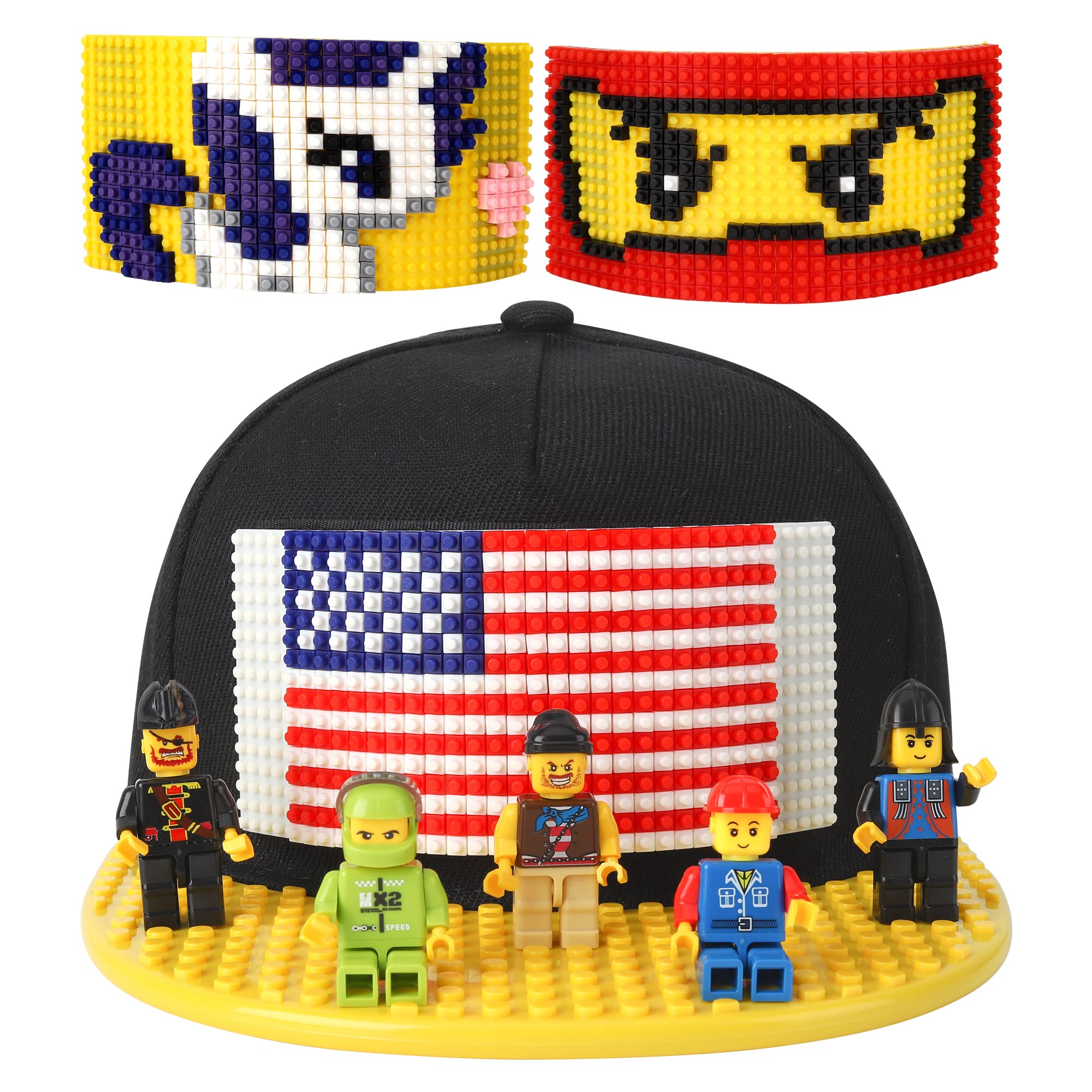 Yanscian Snapback Hat Baseball Cap Building Block