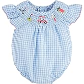Mud Pie baby-girls Mud Pie Children's Smocked Golf Bubble