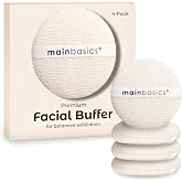 MainBasics Face Scrubber Exfoliator Pads 4-Pack, Exfoliating Facial Sponge | Face Buffer, Exfoliating Face Pads, Facial Cleansing, Buffing Sponge
