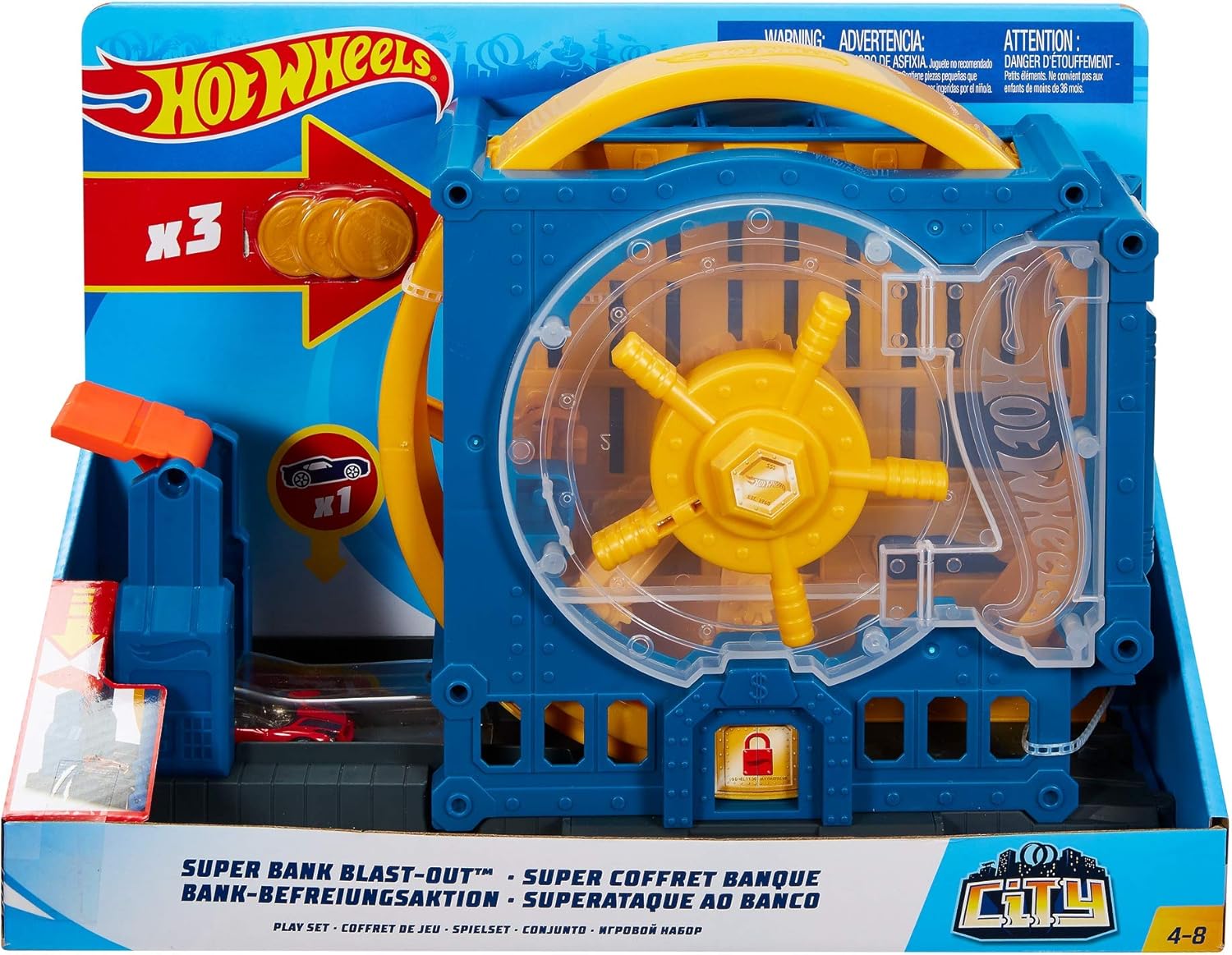 hot wheels city super spin dealership loop playset