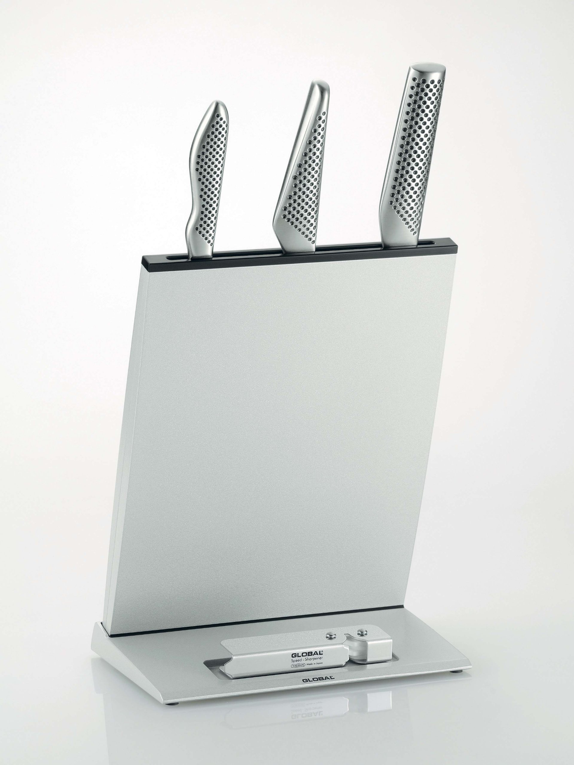 Global Global Knife Stand 3 To Four For The Silver Made In Japan Gks02