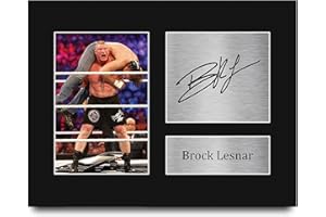 HWC Trading Brock Lesnar Gifts Signed Printed Autograph WWE WWF Wrestling Print Photo Picture Display - US Letter Size