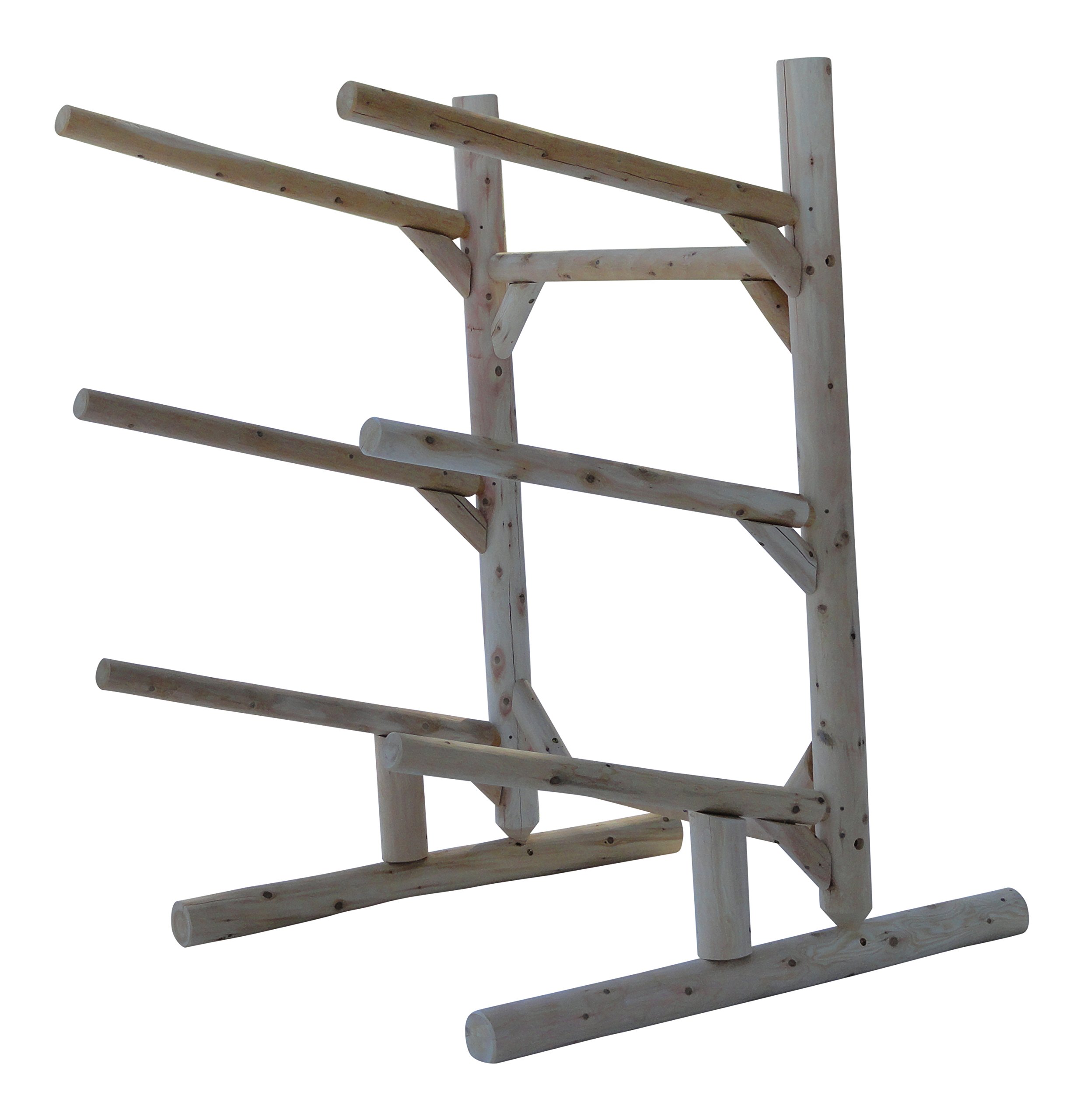 log kayak rack 4-place - missouri float trips