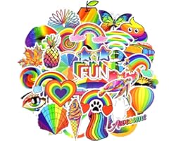 QTL Rainbow Stickers for Kids Pride Stickers for Water Bottles Pride Stickers for Laptop LGBT Stickers for Adults Teens Water