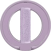 EWA MagOne Ultra for Magsafe Phone Grip Kickstand [Replaceable Elastic Finger Loop], Mag Safe Ring Holder Stand, Two-Sided Magnetic Phone Accessories for iPhone 17,16,15,14,13,12 Pro/Max/Plus-Purple