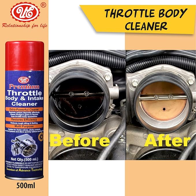 UE Premium Throttle Body cleaner Air Intake and Carburetor Choke Fuel Oil Deposit Spray Cleaner