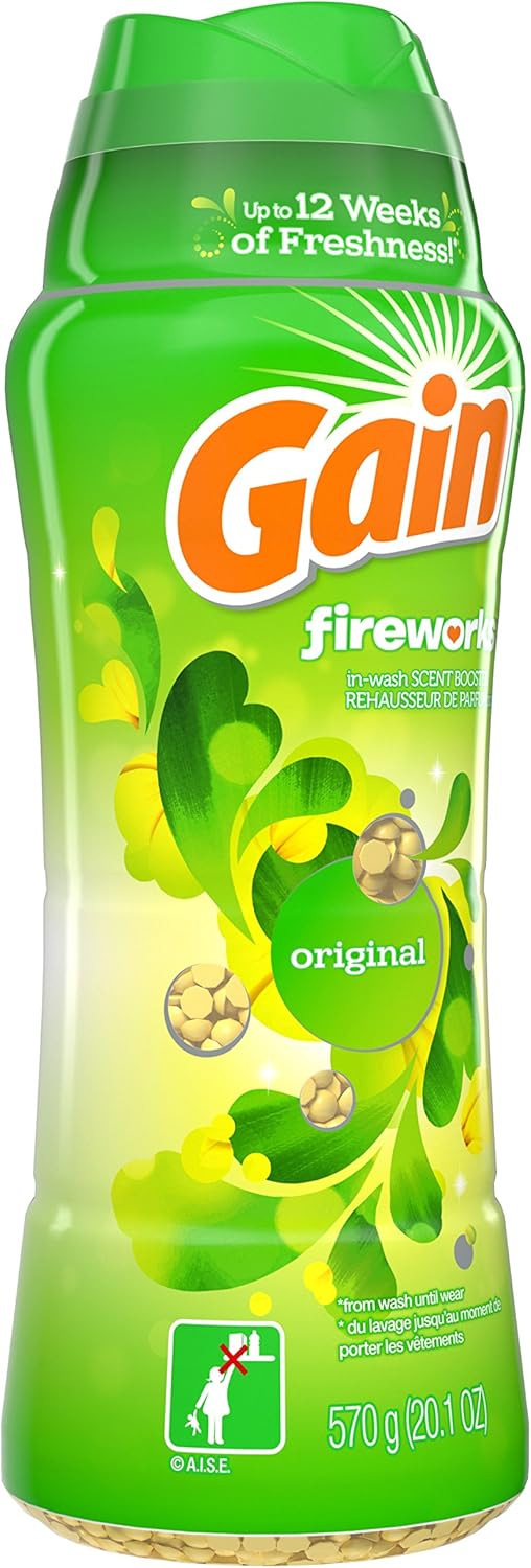 Gain Fireworks In-Wash Scent Booster, Original, 20.1 Ounce: Health & Personal Care